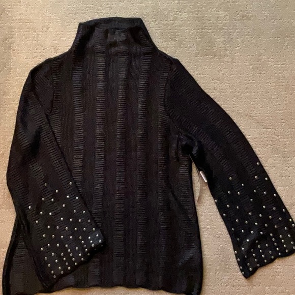 Nic + Zoe dressy top in Onyx Black - Picture 1 of 4